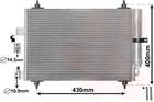 Airco condensor Van Wezel 40005286 Airco condensor Van Wezel 40005286