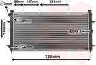 Van Wezel Radiateur 58002114 Van Wezel Radiateur 58002114