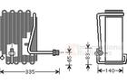 Van Wezel Airco verdamper 8200V094 Van Wezel Airco verdamper 8200V094