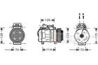 Van Wezel Airco compressor 3000K274 Van Wezel Airco compressor 3000K274