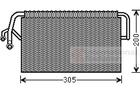 Van Wezel Airco verdamper 3000V486 Van Wezel Airco verdamper 3000V486