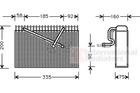 Van Wezel Airco verdamper 3700V298 Van Wezel Airco verdamper 3700V298