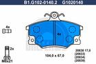 Galfer Remblokset B1.G102-0140.2 Galfer Remblokset B1.G102-0140.2