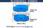 Galfer Remblokset B1.G102-0214.2 Galfer Remblokset B1.G102-0214.2