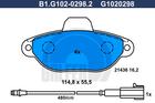 Galfer Remblokset B1.G102-0298.2 Galfer Remblokset B1.G102-0298.2