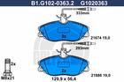 Galfer Remblokset B1.G102-0363.2 Galfer Remblokset B1.G102-0363.2