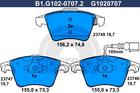 Galfer Remblokset B1.G102-0707.2 Galfer Remblokset B1.G102-0707.2