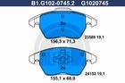 Galfer Remblokset B1.G102-0745.2 Galfer Remblokset B1.G102-0745.2