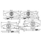 Nipparts Remblokset J3600400 Nipparts Remblokset J3600400