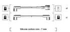 Bougiekabelset Magneti Marelli 941044060500 Bougiekabelset Magneti Marelli 941044060500