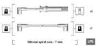 Bougiekabelset Magneti Marelli 941105210644 Bougiekabelset Magneti Marelli 941105210644