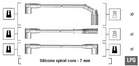 Bougiekabelset Magneti Marelli 941105240647 Bougiekabelset Magneti Marelli 941105240647