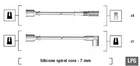 Magneti Marelli Bougiekabelset 941105260649 Magneti Marelli Bougiekabelset 941105260649