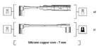 Bougiekabelset Magneti Marelli 941115020651 Bougiekabelset Magneti Marelli 941115020651