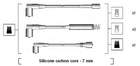 Magneti Marelli Bougiekabelset 941125120666 Magneti Marelli Bougiekabelset 941125120666