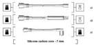 Bougiekabelset Magneti Marelli 941125280680 Bougiekabelset Magneti Marelli 941125280680