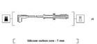 Bougiekabelset Magneti Marelli 941135130701 Bougiekabelset Magneti Marelli 941135130701