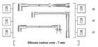 Bougiekabelset Magneti Marelli 941145280725 Bougiekabelset Magneti Marelli 941145280725