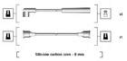 Magneti Marelli Bougiekabelset 941185080769 Magneti Marelli Bougiekabelset 941185080769