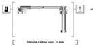 Bougiekabelset Magneti Marelli 941185150773 Bougiekabelset Magneti Marelli 941185150773