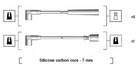 Bougiekabelset Magneti Marelli 941255100820 Bougiekabelset Magneti Marelli 941255100820