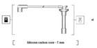 Bougiekabelset Magneti Marelli 941315020889 Bougiekabelset Magneti Marelli 941315020889