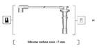 Magneti Marelli Bougiekabelset 941315070894 Magneti Marelli Bougiekabelset 941315070894