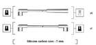 Bougiekabelset Magneti Marelli 941385010936 Bougiekabelset Magneti Marelli 941385010936