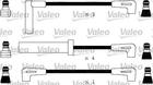 Bougiekabelset Valeo 346150 Bougiekabelset Valeo 346150