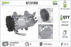Valeo Airco compressor 813189 Valeo Airco compressor 813189