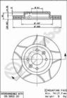 Brembo Remschijf 09.5802.76 Brembo Remschijf 09.5802.76