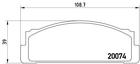 Brembo Remblokset P 23 002 Brembo Remblokset P 23 002