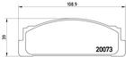 Brembo Remblokset P 23 003 Brembo Remblokset P 23 003