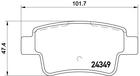 Brembo Remblokset P 23 104 Brembo Remblokset P 23 104