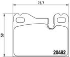 Brembo Remblokset P 65 003 Brembo Remblokset P 65 003