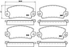 Brembo Remblokset P 68 001 Brembo Remblokset P 68 001