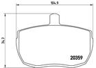 Brembo Remblokset P A6 001 Brembo Remblokset P A6 001