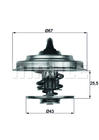 Mahle Original Thermostaat TX 18 79D Mahle Original Thermostaat TX 18 79D