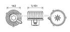 Ava Cooling Kachelventilator/Ventilatormotor HY8399 Ava Cooling Kachelventilator/Ventilatormotor HY8399