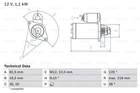 Bosch Starter 0 986 016 280 Bosch Starter 0 986 016 280