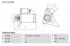 Bosch Starter 0 986 019 840 Bosch Starter 0 986 019 840