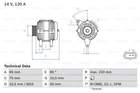 Alternator/Dynamo Bosch 0986041810 Alternator/Dynamo Bosch 0986041810