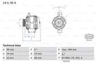Alternator/Dynamo Bosch 0986049980 Alternator/Dynamo Bosch 0986049980
