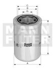 Mann-filter Hydrauliekfilter WH 945 Mann-filter Hydrauliekfilter WH 945