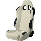 Mijnautoonderdelen Sportseat Type T White/Black PU (du SS 10W Mijnautoonderdelen Sportseat Type T White/Black PU (du SS 10W
