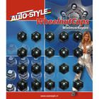 Mijnautoonderdelen Wheelnut Covers Black 19mm 20pcs SY WN19Z Mijnautoonderdelen Wheelnut Covers Black 19mm 20pcs SY WN19Z