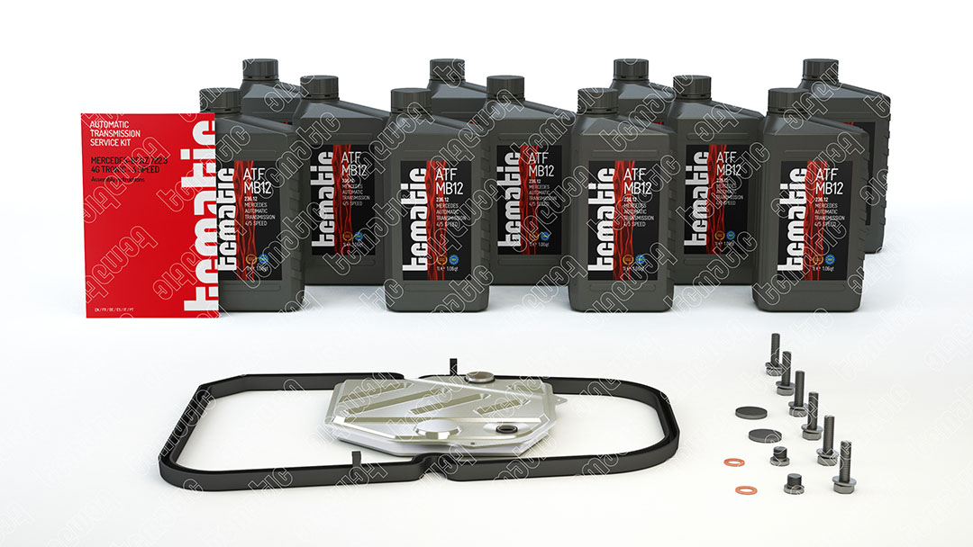 Onderd.set, olie verversen van automatische versnellingsbak Tcmatic 105.108.2001