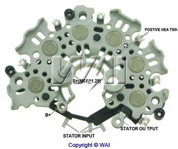 WAI Dynamo gelijkrichter (Diodebrug) IBR240