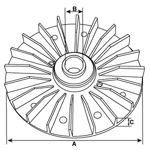 Hc-Cargo Ventilatorwiel, generator F 032 234 017