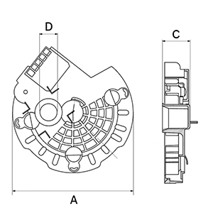 Hc-Cargo Beschermkap, alternator/dynamo F 032 337 009